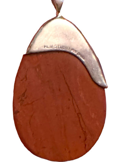 RLM Studio 925 sterling silver Jasper teardrop pendant
