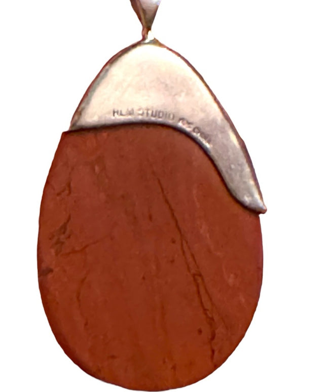 RLM Studio 925 sterling silver Jasper teardrop pendant