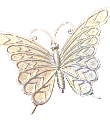 Lovely sterling silver 925 Fancy butterfly brooch