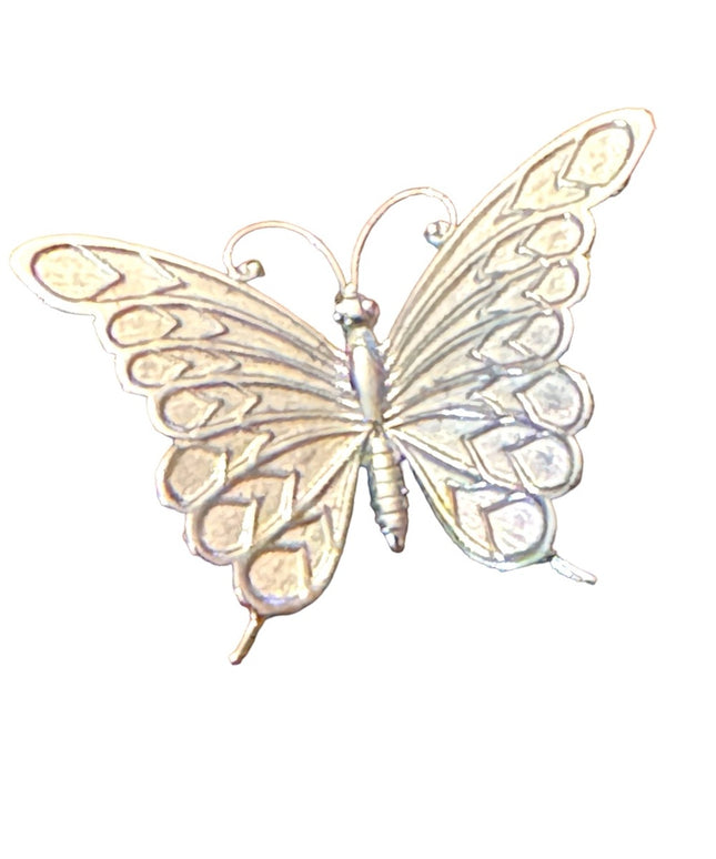 Lovely sterling silver 925 Fancy butterfly brooch
