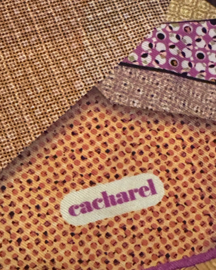 Lovely Silk Cacharel colorful geometric large shawl scarf