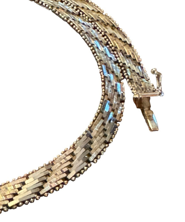 Stunning sterling silver 925 Italy Italian Riccio Necklace i16”
