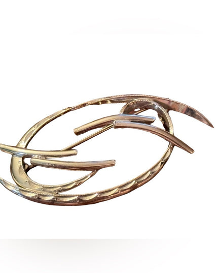 Vintage silver modernist fancy brooch