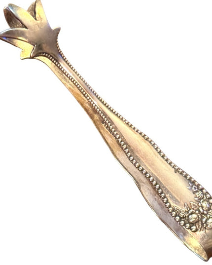 Late 1800s Sterling silver 925 Euro hallmark Sugar tongs