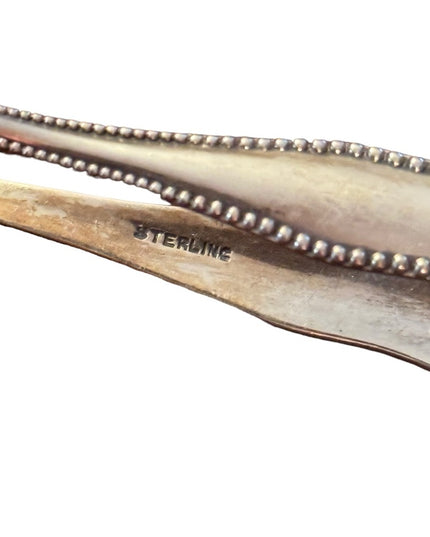 Late 1800s Sterling silver 925 Euro hallmark Sugar tongs
