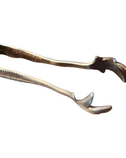 Late 1800s Sterling silver 925 Euro hallmark Sugar tongs