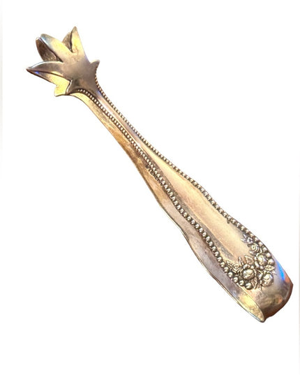 Late 1800s Sterling silver 925 Euro hallmark Sugar tongs
