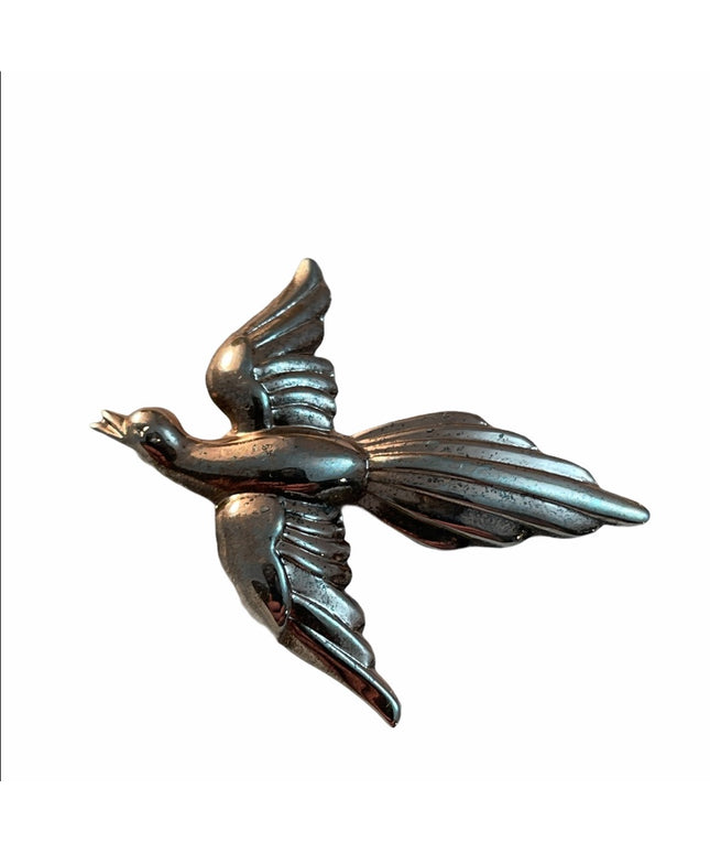 Vintage sterling silver 925 Coro Bird brooch
