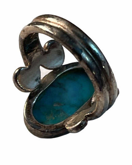 Vintage handmade sterling ring Turquoise Southwestern Native American