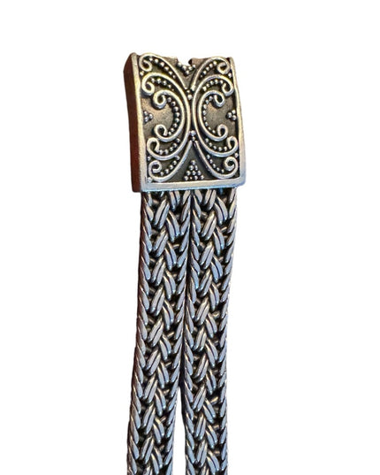 Spectacular Handmade Basket Woven Balenisian BALI 925 Sterling Silver Bracelet