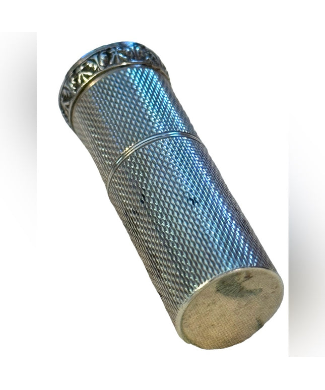 Art Deco sterling silver 925 Euro stamped Lipstick holder