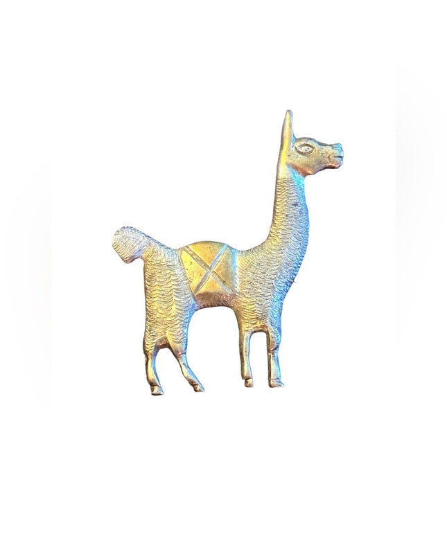 Vintage sterling silver 925 PERU LLAMA Brooch