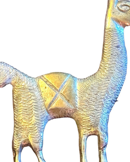 Vintage sterling silver 925 PERU LLAMA Brooch