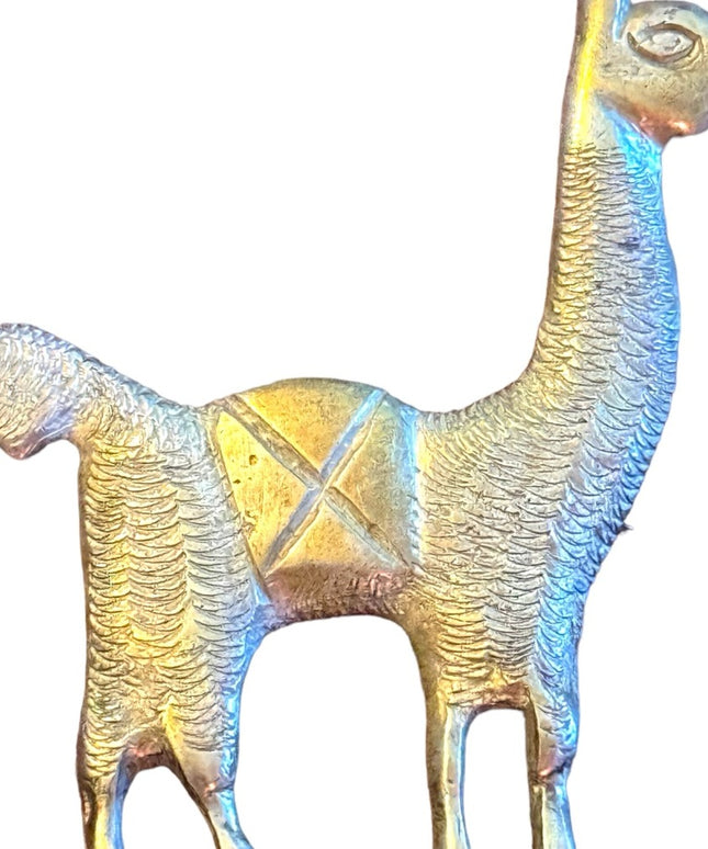 Vintage sterling silver 925 PERU LLAMA Brooch