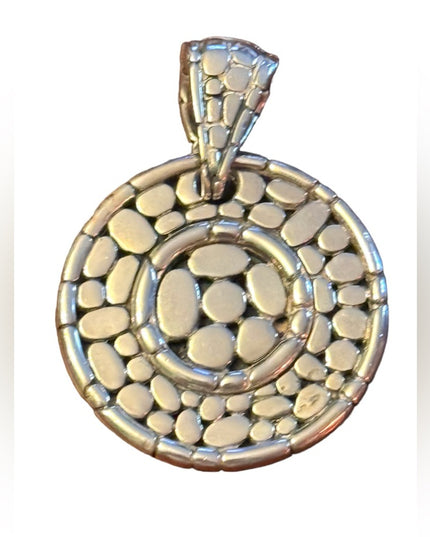 John Hardy Sterling Silver 925 AUTHENTIC Kali Pebble Dragonfly Enhancer Pendant