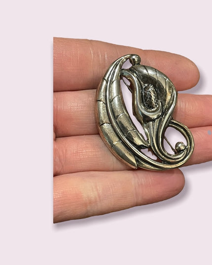 - Vintage 1960s Danecraft Cala Lily Sterling silver 925 flower brooch Art …