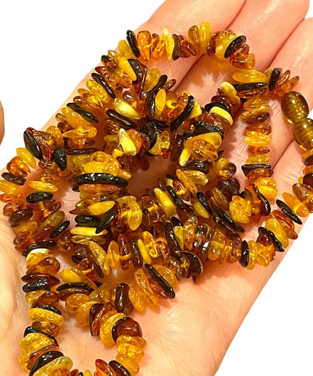 Vintage Baltic Amber bead necklace appx 1970s