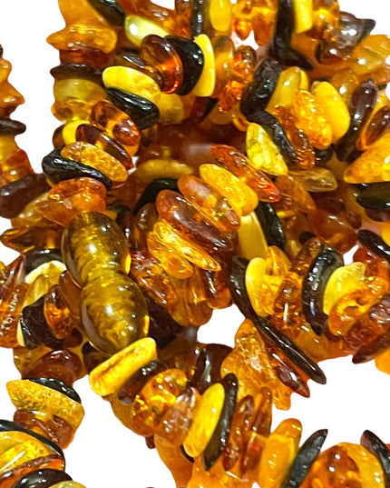 Vintage Baltic Amber bead necklace appx 1970s