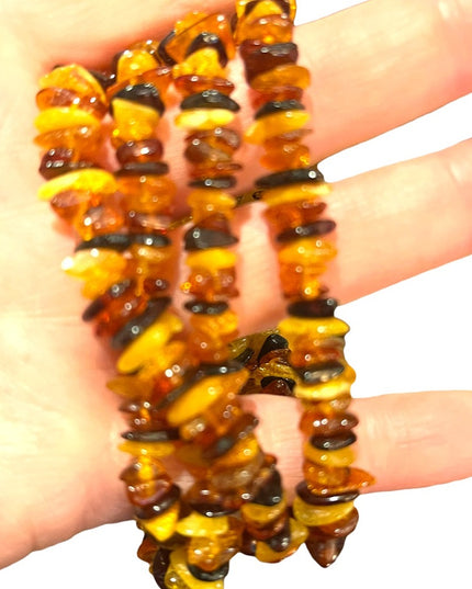 Vintage Baltic Amber bead necklace appx 1970s