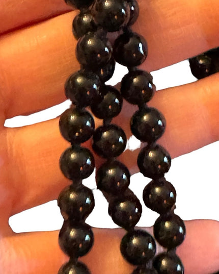 Stella & Dot Black Kelly Pearl Flower Clasp with Pavé Ladybug Necklace