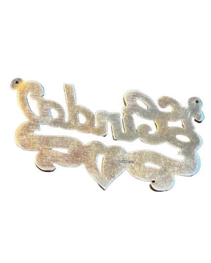 Sterling silver 925 JAD ornate Necklace pendant LINDA