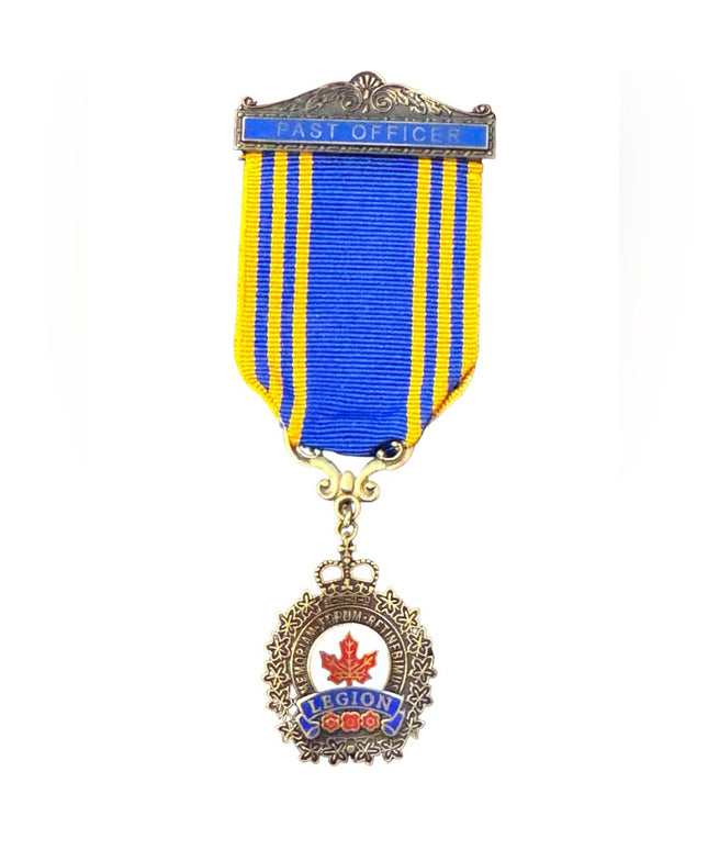 Vintage brass Past officer LEGION Metal ribbon