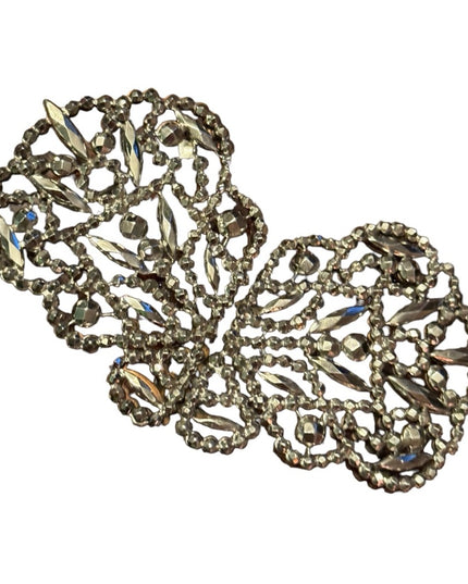 Antique France Victorian ornate Steel Cut 1800s  Haute Couture Belt Buckle set