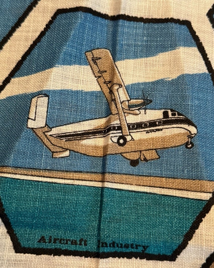 Vintage Ulster 71 Ireland Linen tea towel Northern Irish