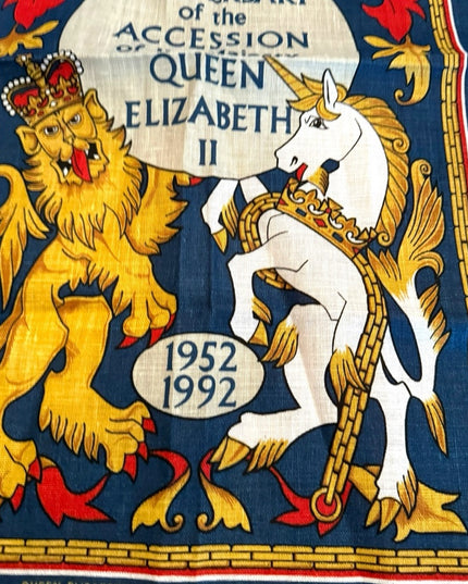 New Old Stock “ULSTER Weavers” Queen Elizabeth’s "Gold Jubilee" Tea Towel