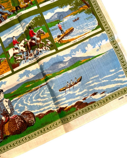 Mid century irish Life Tea towel 20x30”