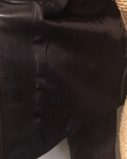 Brown Michael Kors leather moto Jacket VG