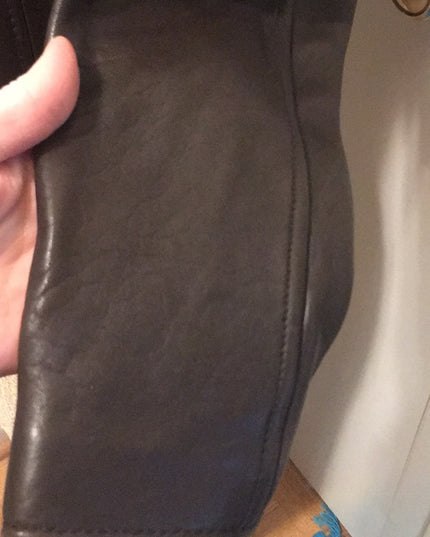 Brown Michael Kors leather moto Jacket VG
