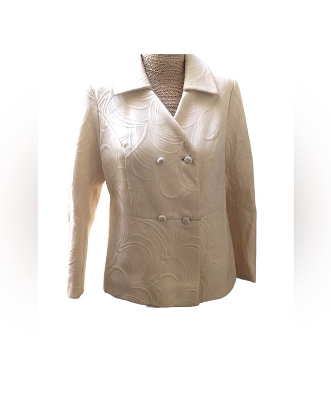 Italian Vintage Modyva Heavy cream winter coat