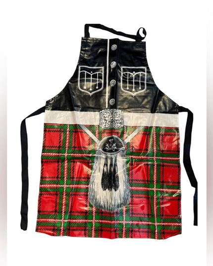 Vintage Scottish apron Kilt plastic coating Daneshaw Brittish made
