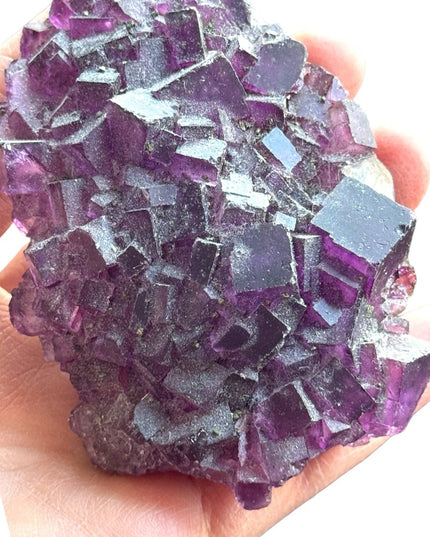 Vintage chunk of Purple Fluorite Stone specimin