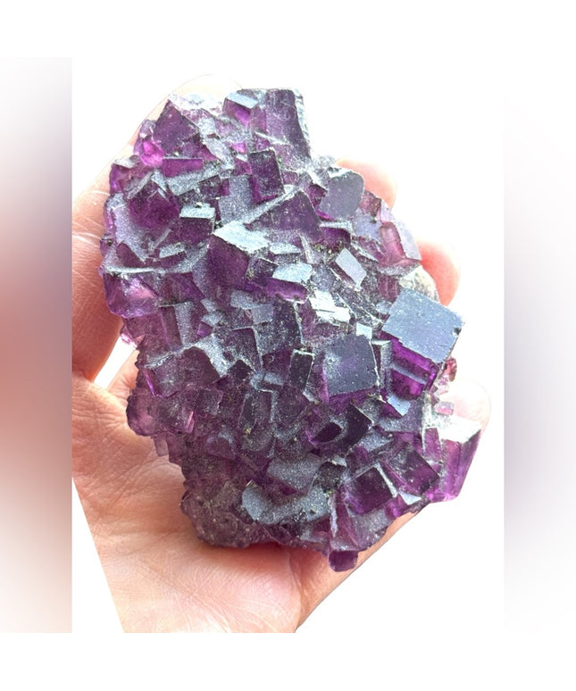 Vintage chunk of Purple Fluorite Stone specimin