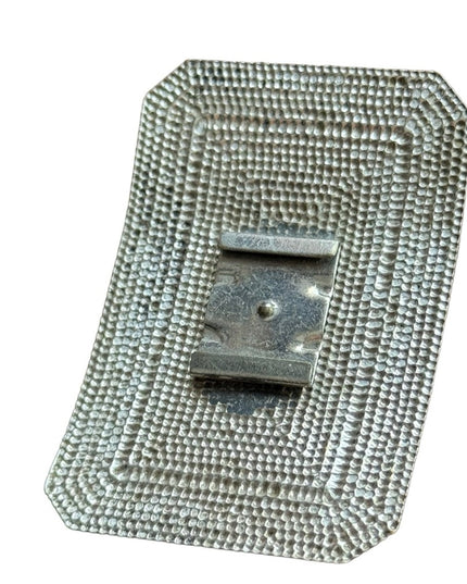Antique art deco Victorian silver finish French  shoe buckles