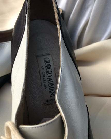 VIntage Giorgio Armani Oxfords Lace leather