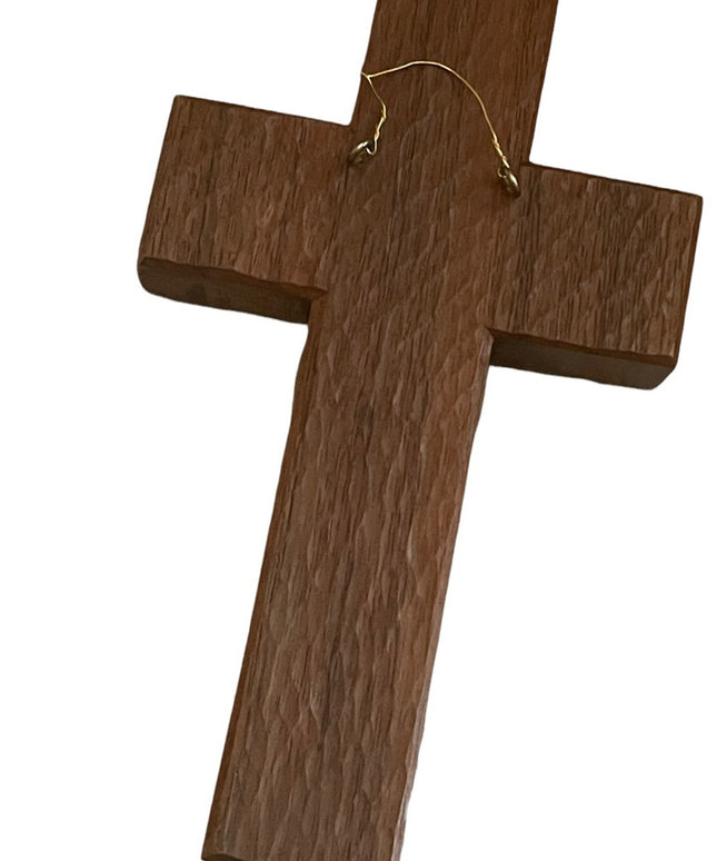Antique Hand made wood cross with Jasper religous Maple