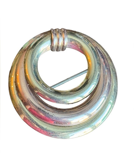 Vintage 12k Taylord GOLD FILLED fancy infinity brooch