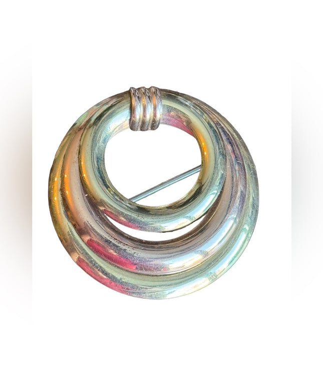 Vintage 12k Taylord GOLD FILLED fancy infinity brooch