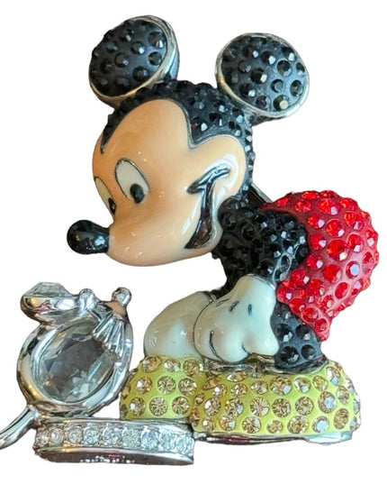2005 SWAROVSKI - DISNEY MICKEY MOUSE CRYSTAL BROOCH