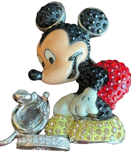 2005 SWAROVSKI - DISNEY MICKEY MOUSE CRYSTAL BROOCH