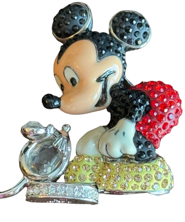 2005 SWAROVSKI - DISNEY MICKEY MOUSE CRYSTAL BROOCH