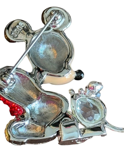 2005 SWAROVSKI - DISNEY MICKEY MOUSE CRYSTAL BROOCH