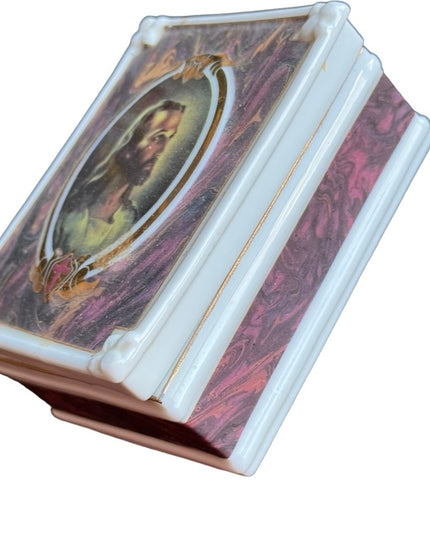 Enesco Vintage 1992 Head id jesus ceramic trinket box