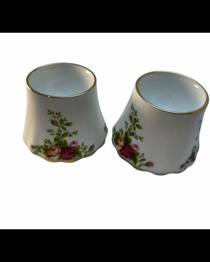 - New Royal Albert Egg cups x2 pcs Old Country Roses