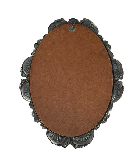 Linobela Valadares Portugal Immaculate Heart of Mary Picture Tin Ornate Frame