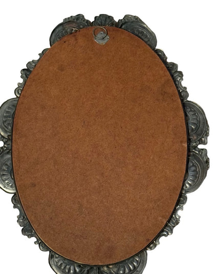Linobela Valadares Portugal Immaculate Heart of Mary Picture Tin Ornate Frame
