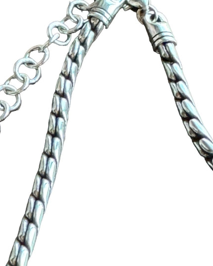 Brighton High silver finish quality thick rhodium plate rhinestone necklace